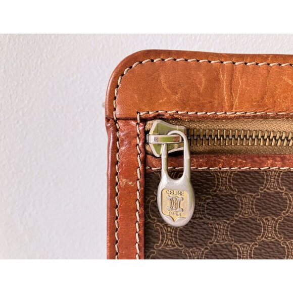 CELINE Paris Vintage Macadam Monogram Clutch - Picture 5 of 13